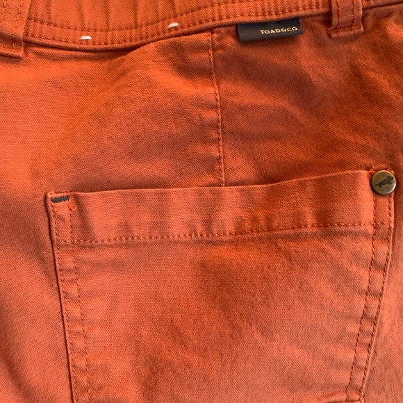 Toad&Co Orange Women's Pants Size 4 Small Cotton Bottoms Clothing Jeans - Picture 5 of 5